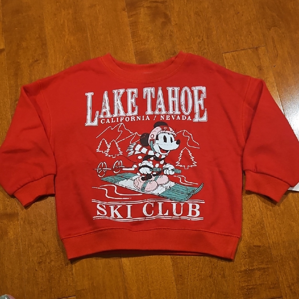 Nwt Toddler Girl Crew Minnie  Sweatshirt